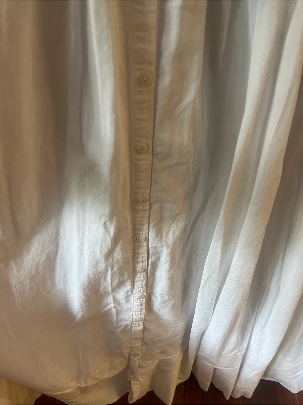 Vintage Eileen West for Queen Anne’s Lace White Cotton Lace Maxi Gown. Size L. - Picture 8 of 9